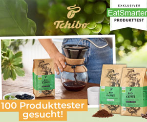 Dein gratis Produkttest für den Bio-Kaffee von Tchibo