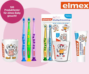 elmex sucht Produkttester für elmex-Babyprodukte