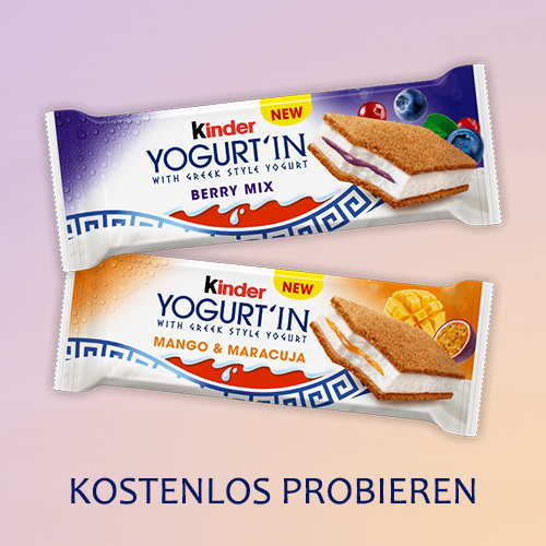 Neu von Ferrero: Kinder Yogurt'in probieren - Testclub DE
